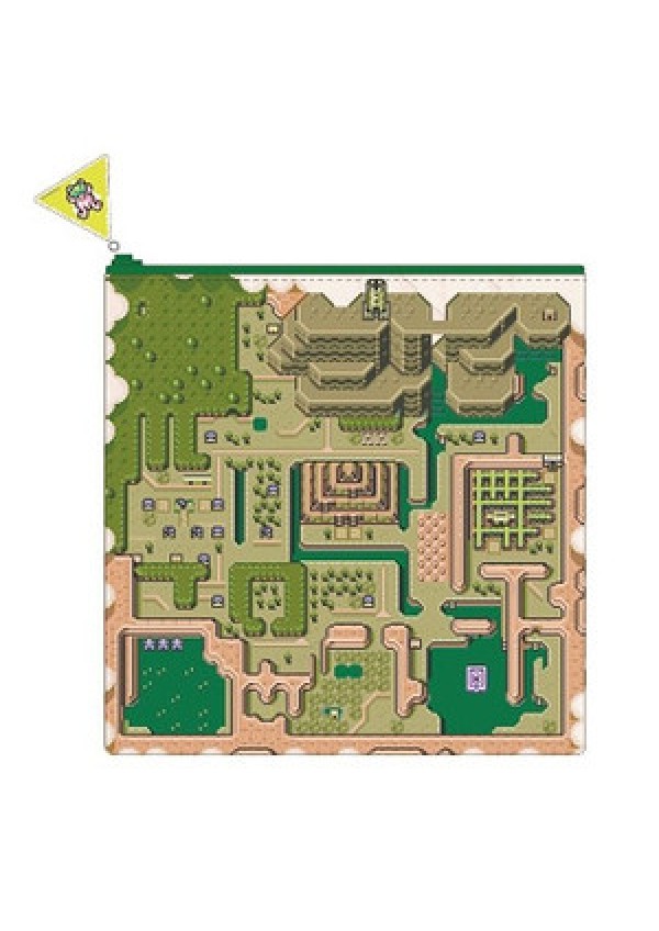 Pochette à Crayons Zelda Link to the Past - Carte Hyrule / Dark World